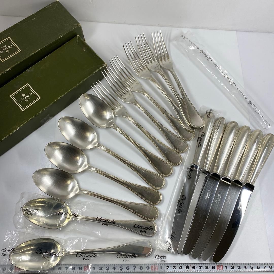 クリストフルディナーセット スプーン フォーク ナイフ 18点セット1619g