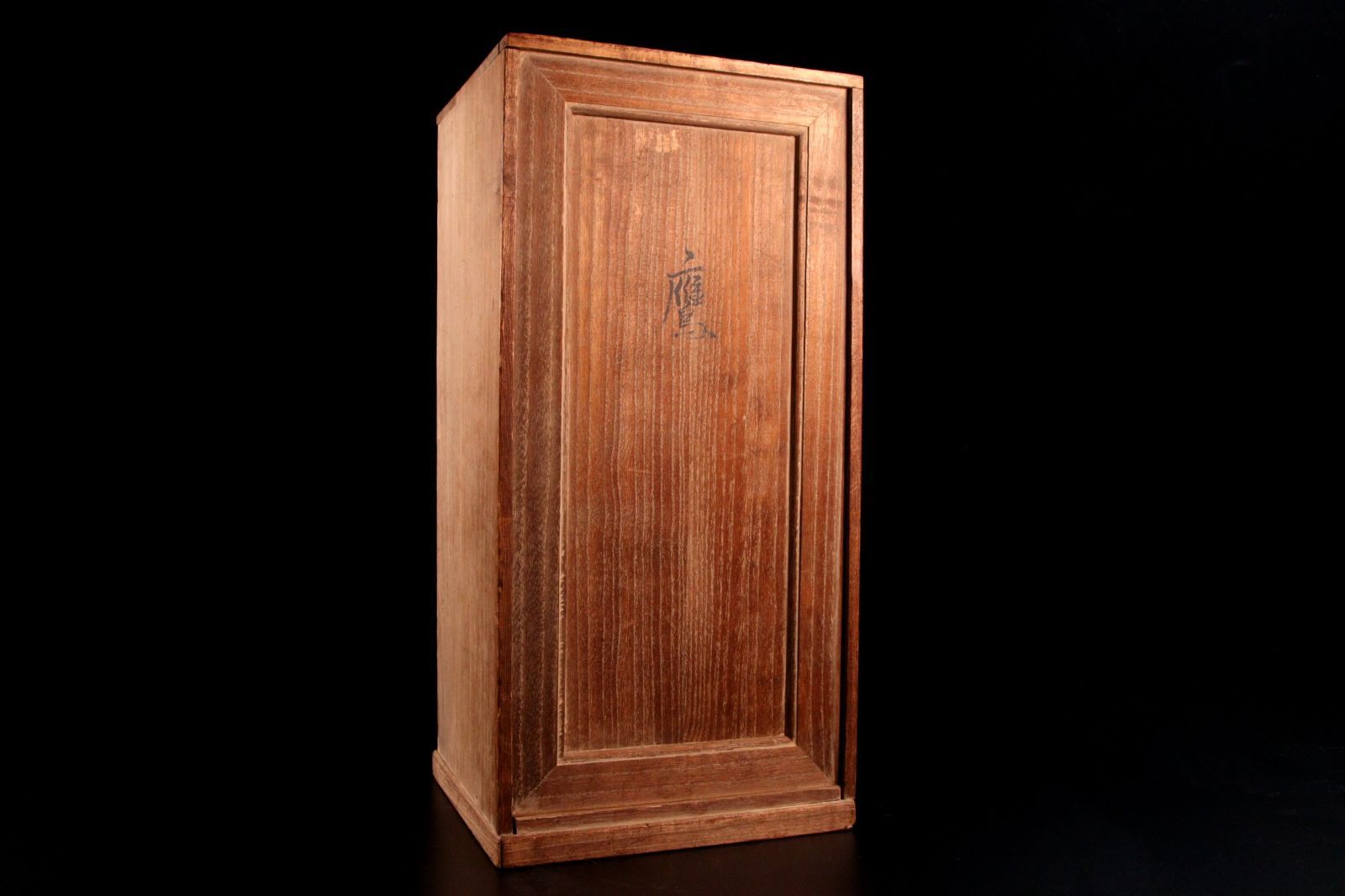 山脇正司 木彫 鷹置物 41.5cm 共箱 唐物 骨董 古美術 楾 P208-OX