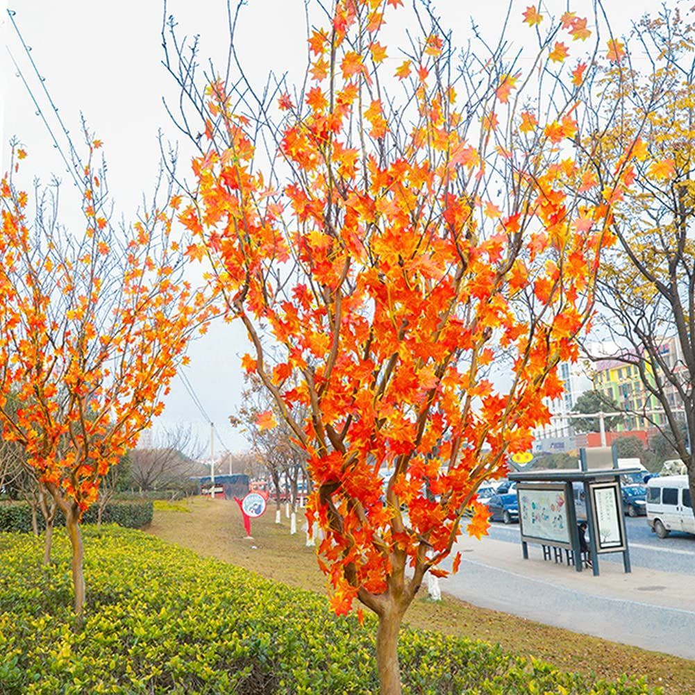 紅葉 うらやましく 造花 秋 ガーランド 人工観葉植物 季節飾り 家の装飾 撮影 DIY イベン