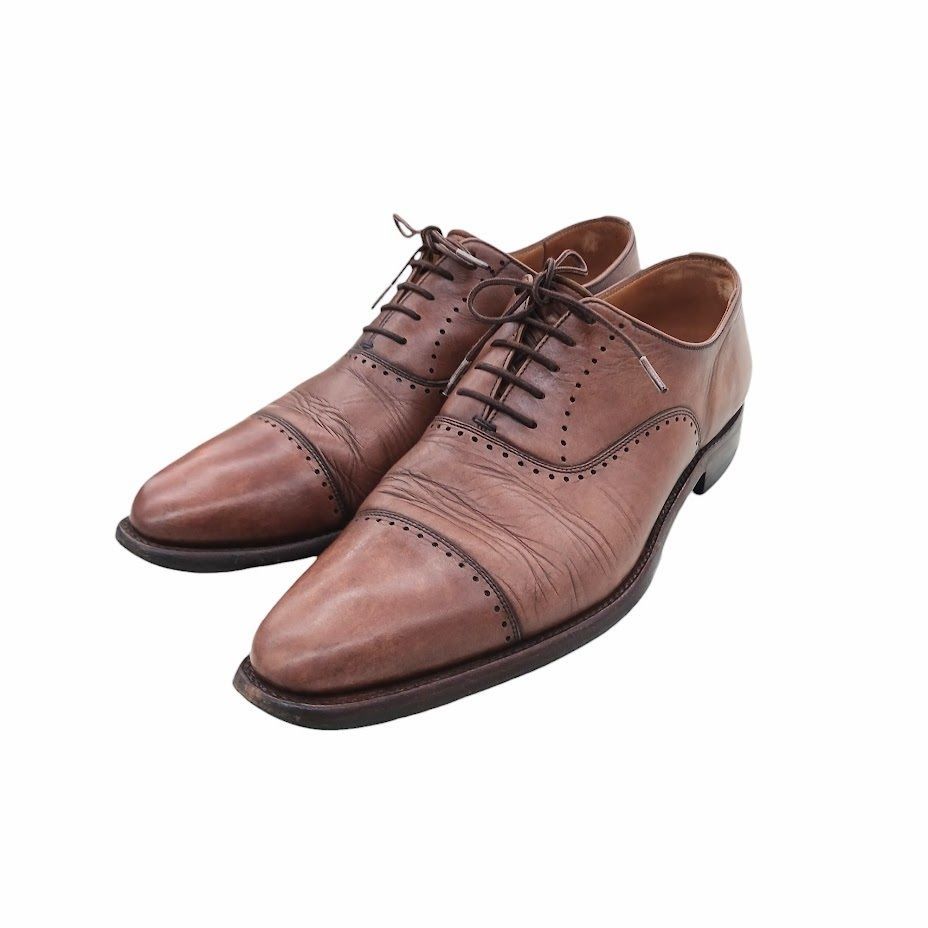 SCOTCH GRAIN ダークブラウン レザー ドレスシューズ SCOTCH GRAIN