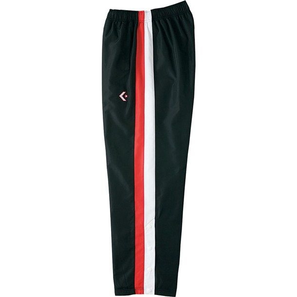 コンバース CONVERSE 6F ウォームアップパンツ(スソボタン) バスケットフハク パンツ M (cb162506p-1911)、ﾌﾞﾗｯｸ/ﾎﾜｲﾄ