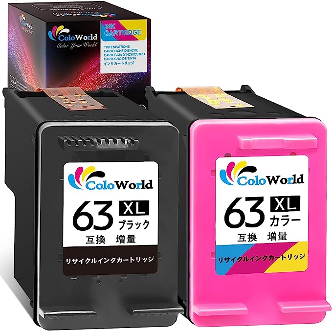 HP 63 xl HP 63 xl ColoWorld HP用 HP 63XL リサイクルインク