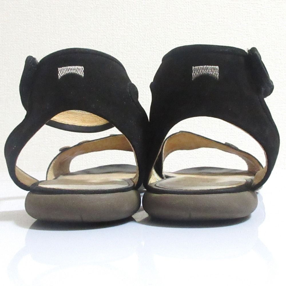【25％OFF】 良品 CAMPER カンペール Twins レザー フラワーデザイン 靴