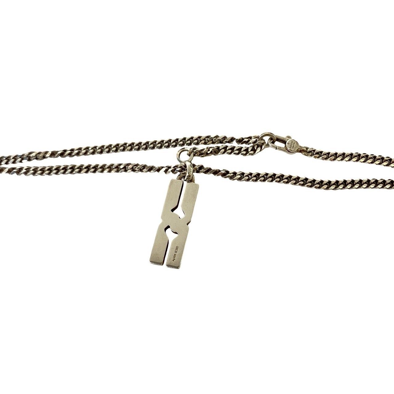 極 美品 袋付き GUCCI グッチ ノット インフィニティ シルバー