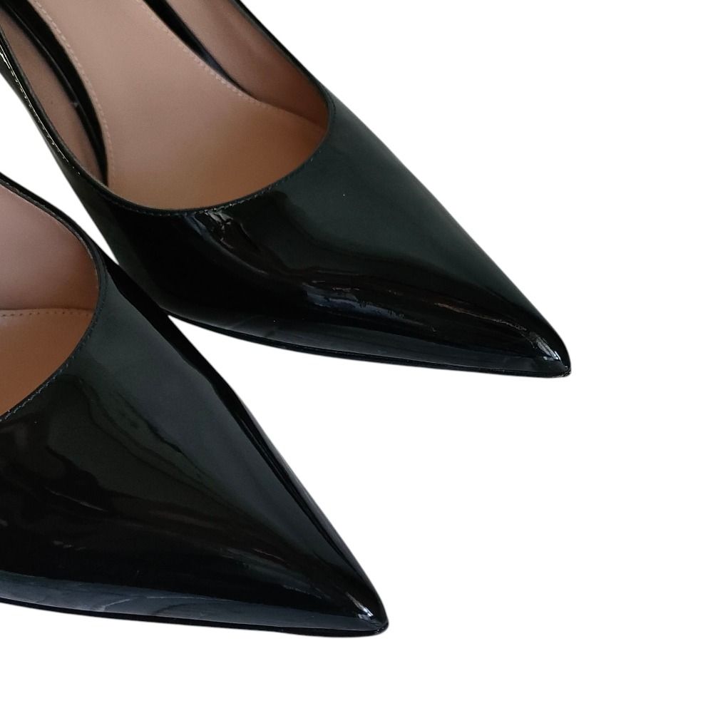 美品】ジャンヴィトロッシ ポインテッドトゥパンプス ヒール ブラック