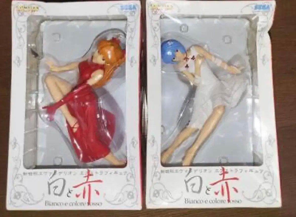 エヴァンゲリオン レイ アスカ レッド ホワイト フィギュア セット
