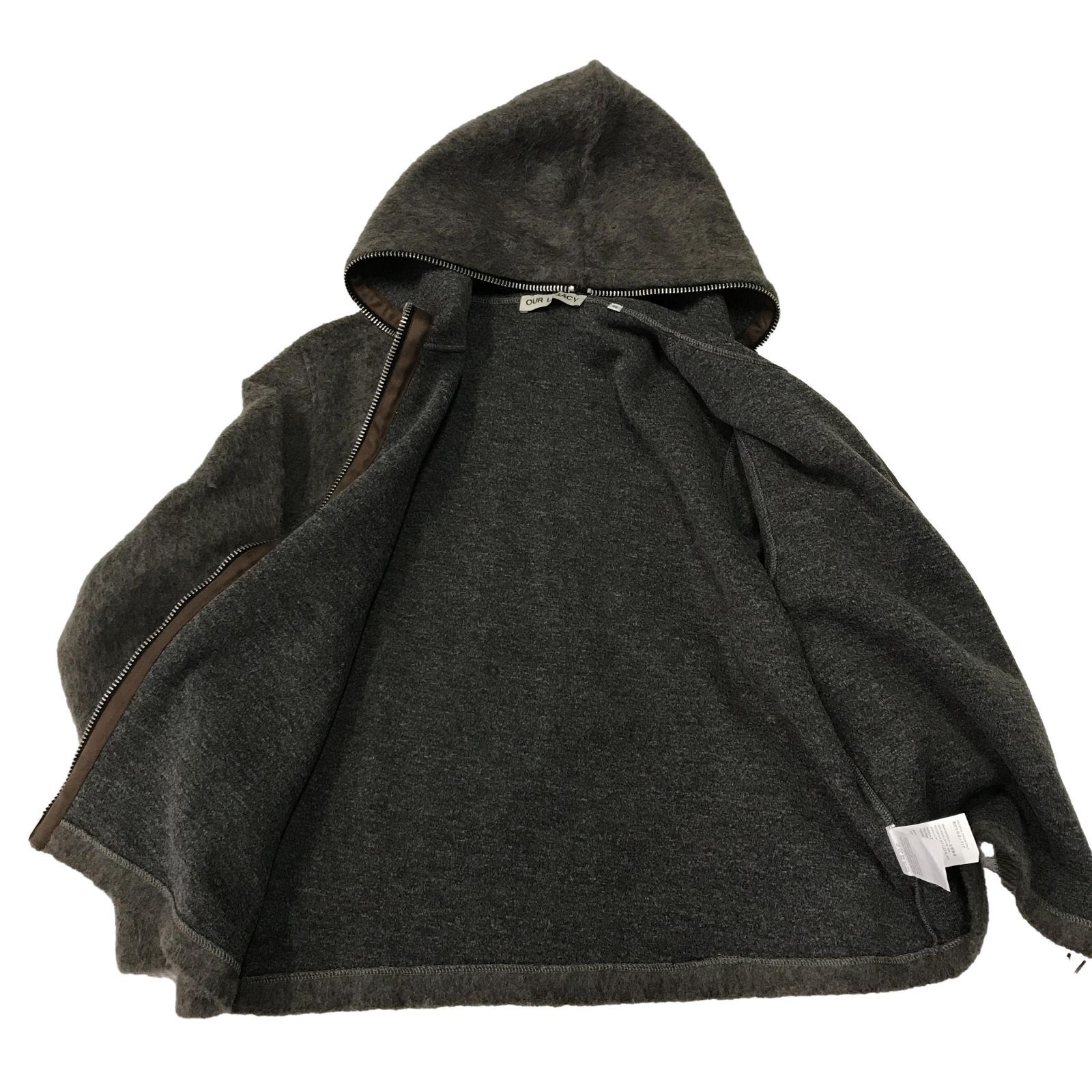 OUR LEGACY FULL ZIP HOOD Grey 48サイズ - メルカリ