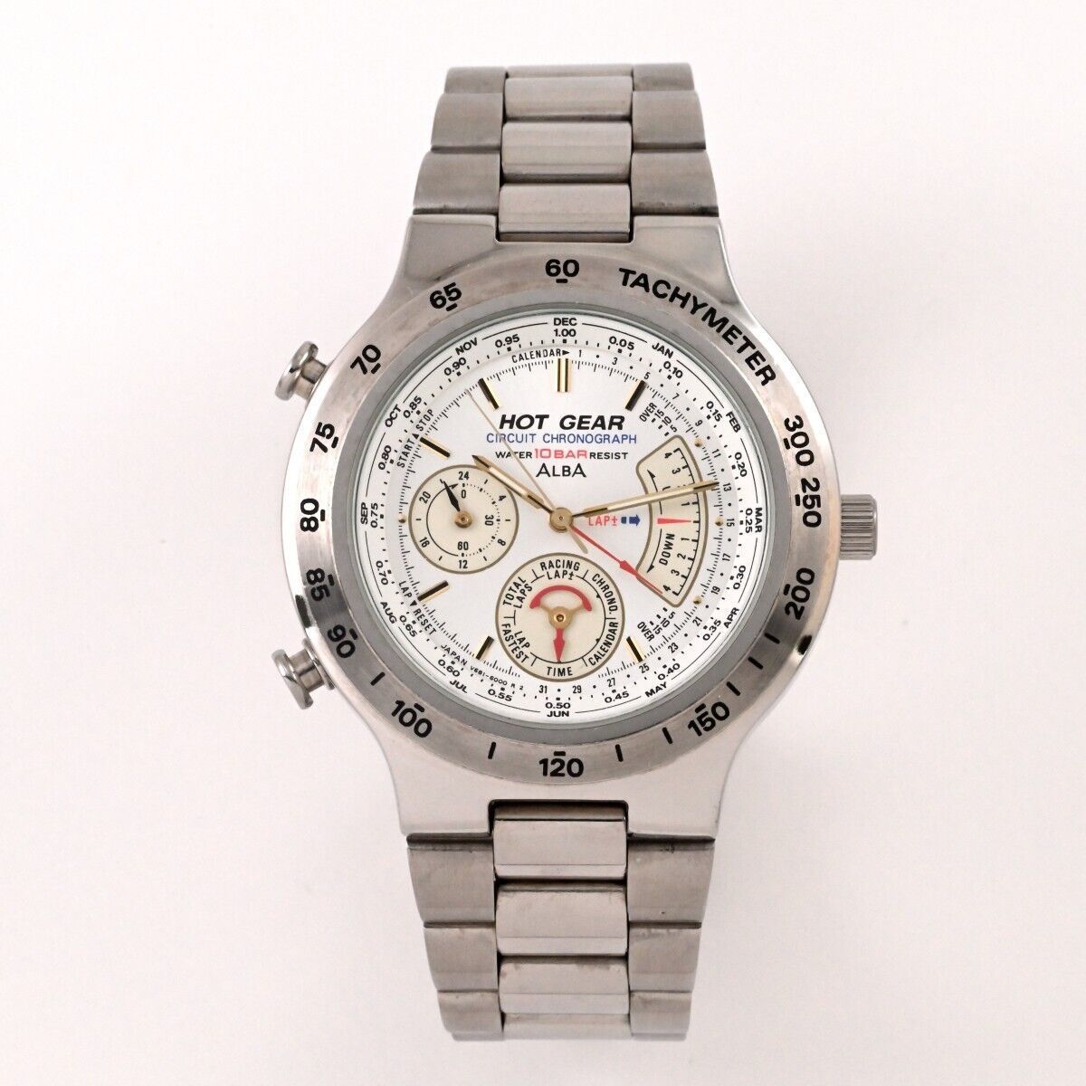 SEIKO】セイコー ALBAアルバ Hot Gear Chronograph Quartz V681-6000