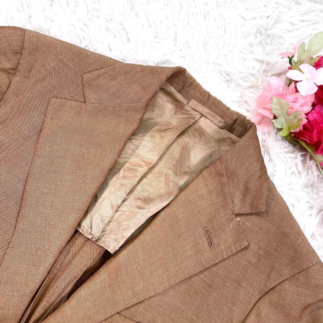 リネン使用✨ Sartoria Partenopea ジャケット 42 ブラウン