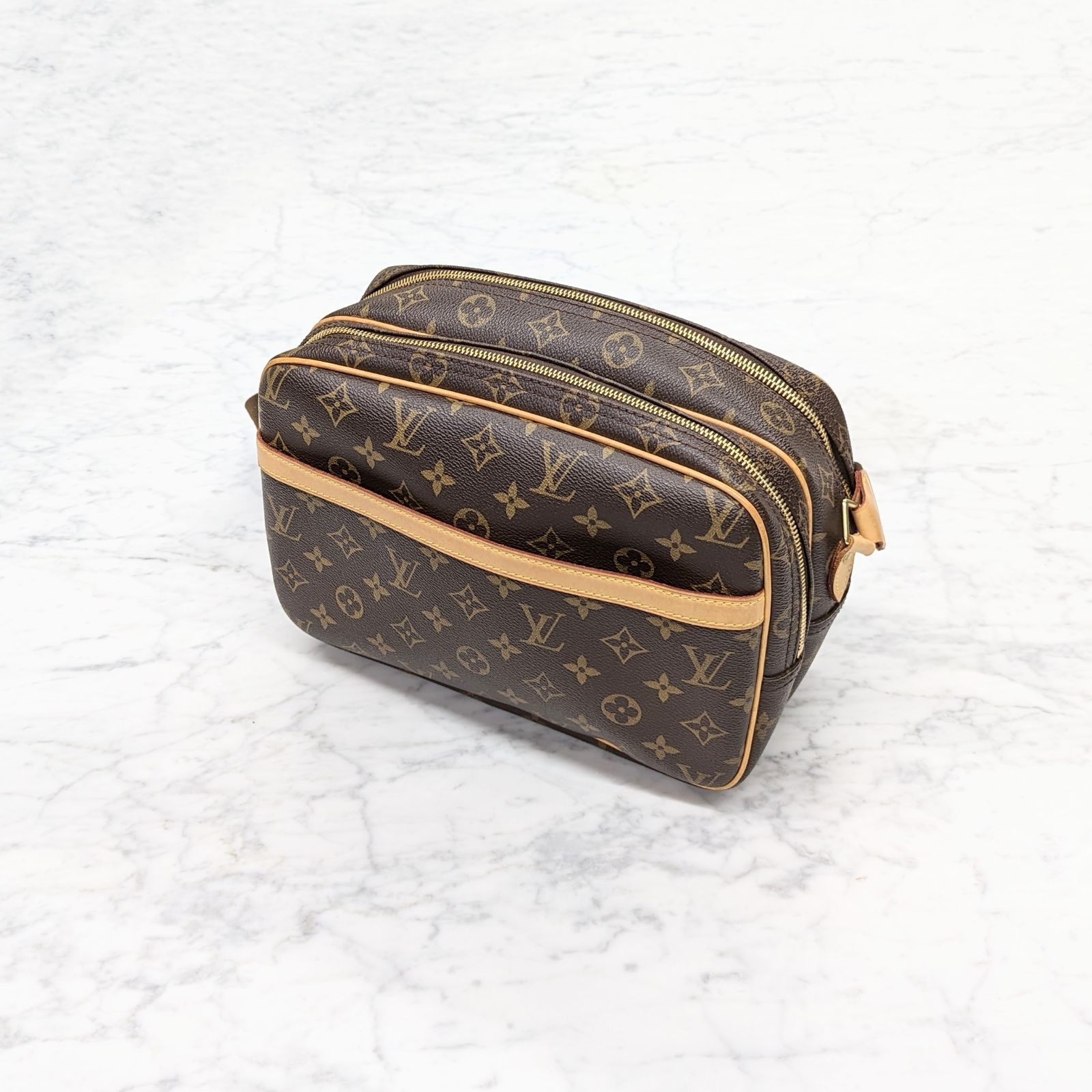 103 LOUIS VUITTON ルイヴィトン M45254 リポーターPM モノグラム