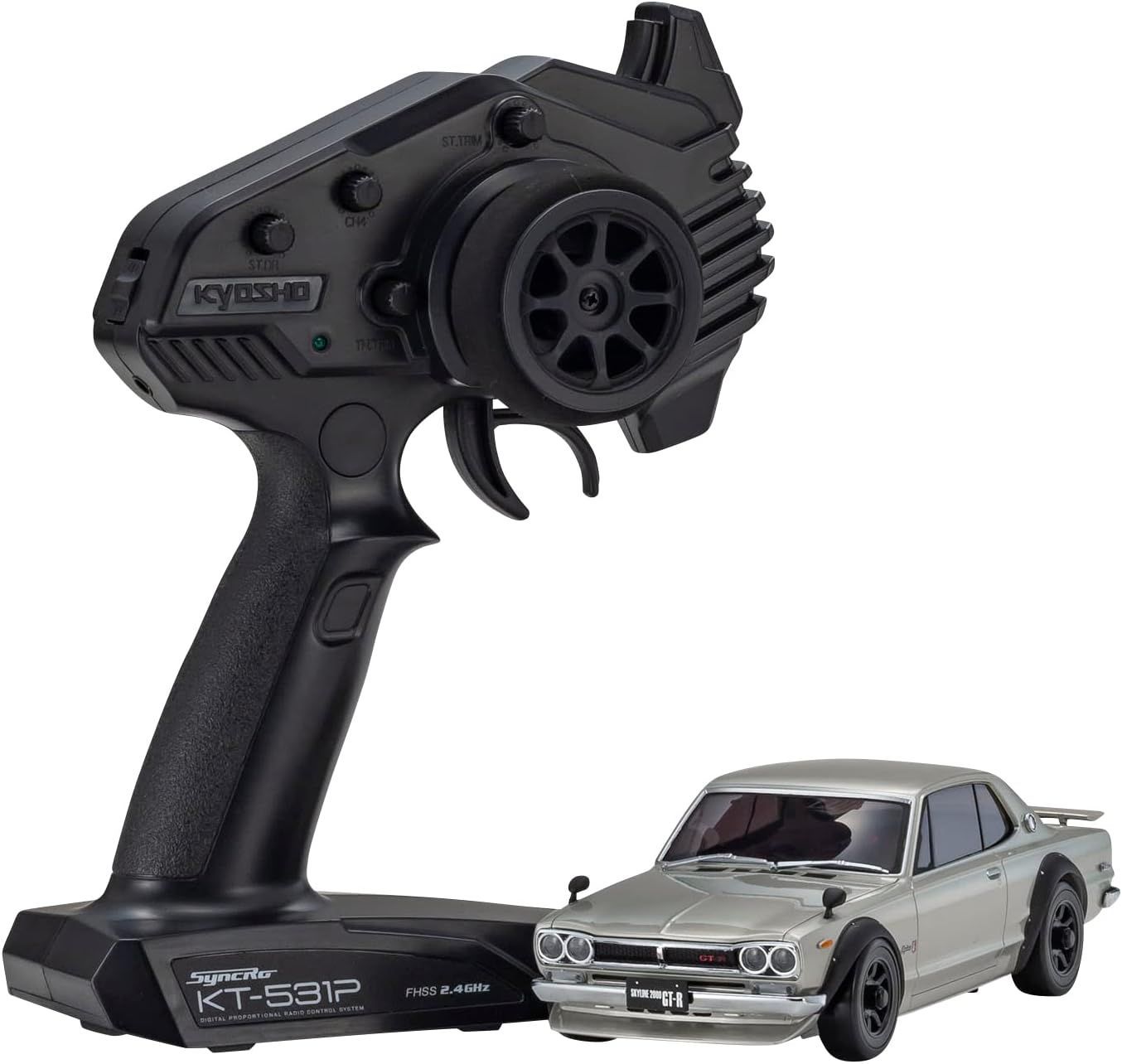 京商 ミニッツAWD 日産 スカイライン 2000GT-R KPGC10 チューンド バージョン シルバー 32636S 2.4GHz