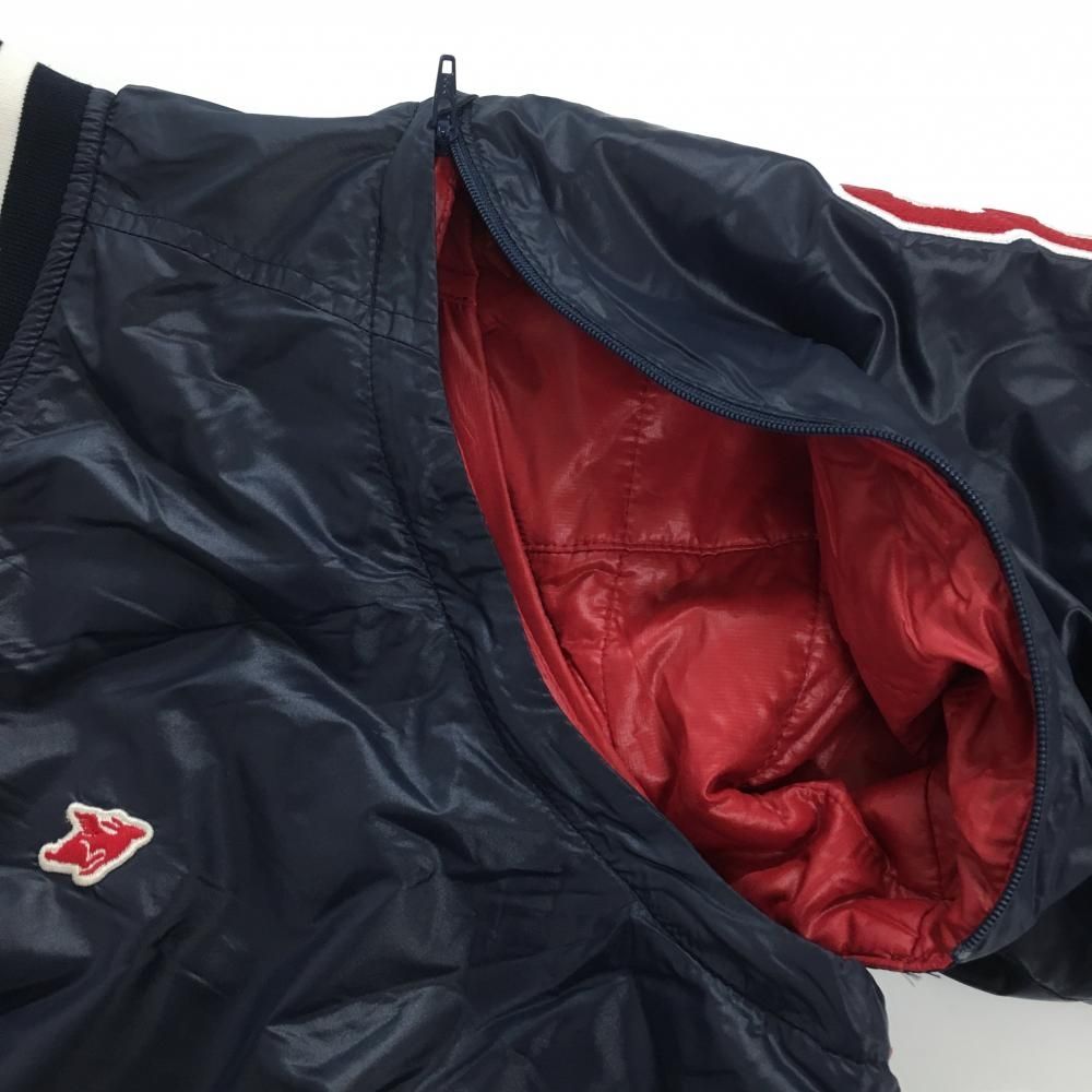 パーリーゲイツ 中綿リバーシブルスニード ネイビー×レッド 4WAY 袖