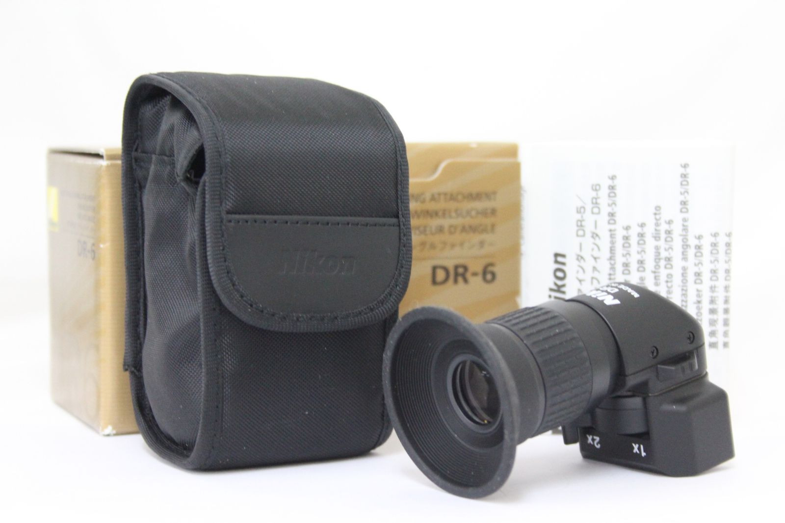 【美品 返品保証】 【元箱付き】 ニコン Nikon DR-6 角窓用変倍アングルファインダー  M3216