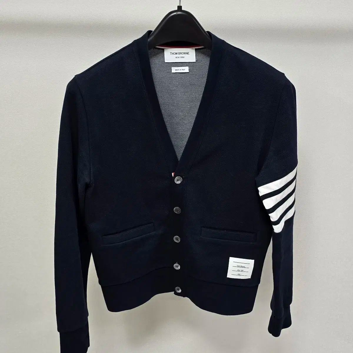 THOM BROWNE ネイビー カーディガン　サイズ1 THOM BROWNE ネイビー カーディガン サイズ1