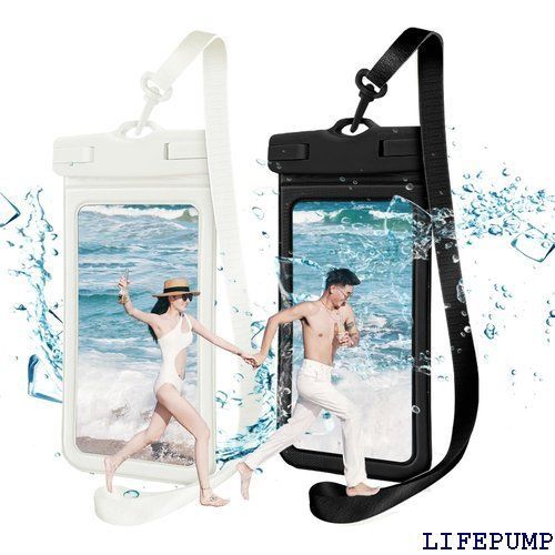 2024新登場＆2枚セット スマホ 防水ケース IPX8認定 タッチ可能 指紋認証/顔認証対応 水中撮影 防水バック 高透過率 ストラップ付き iphone用 携帯用 iPhone 15/14/13/12/11 X XR XS 8 7 A クu0026ホワイト 899