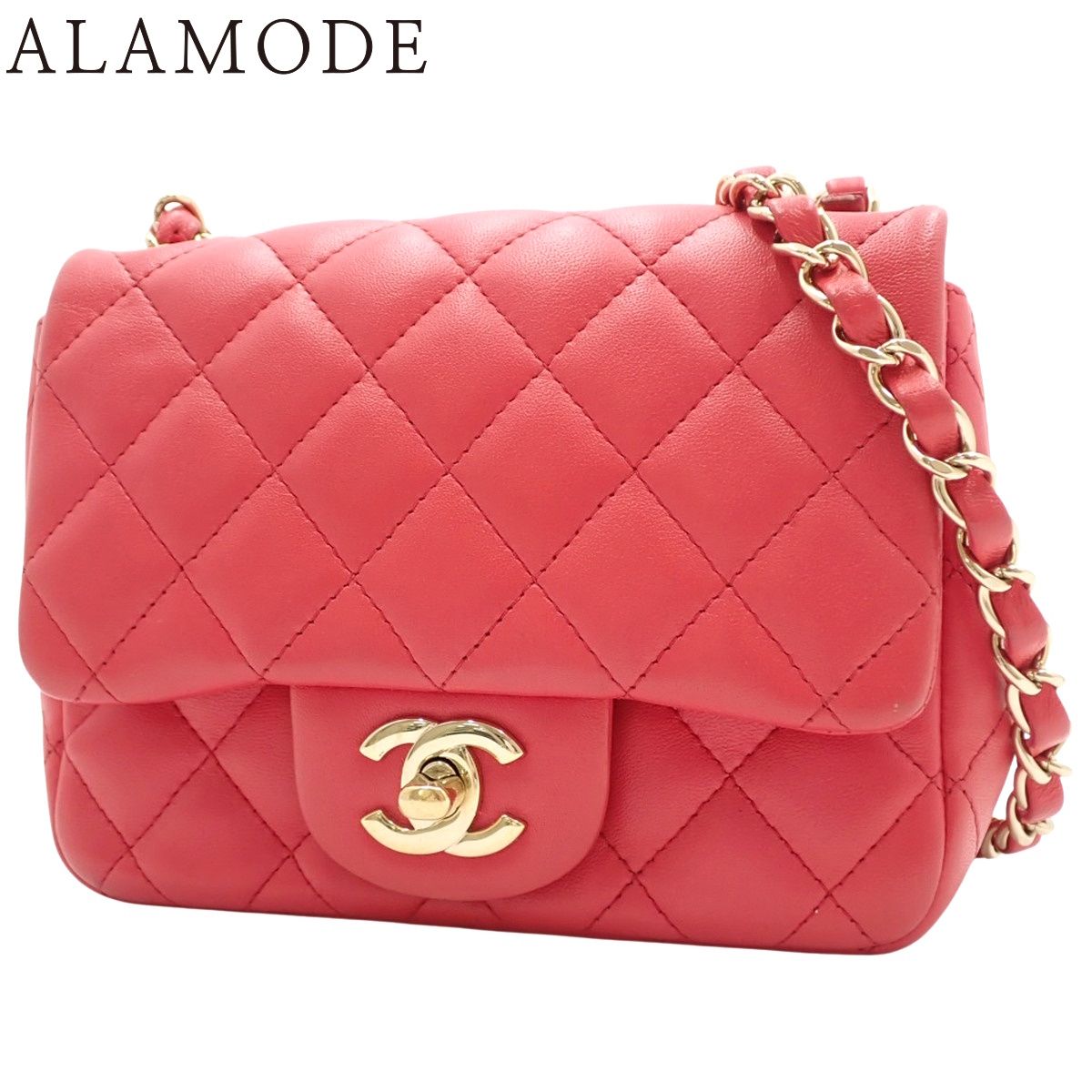 シャネル エナメル チェーンバッグ キャメル ココマーク ミニバッグ ハンド 楽天市場】CHANEL シャネル チェーンショルダーバッグ 赤