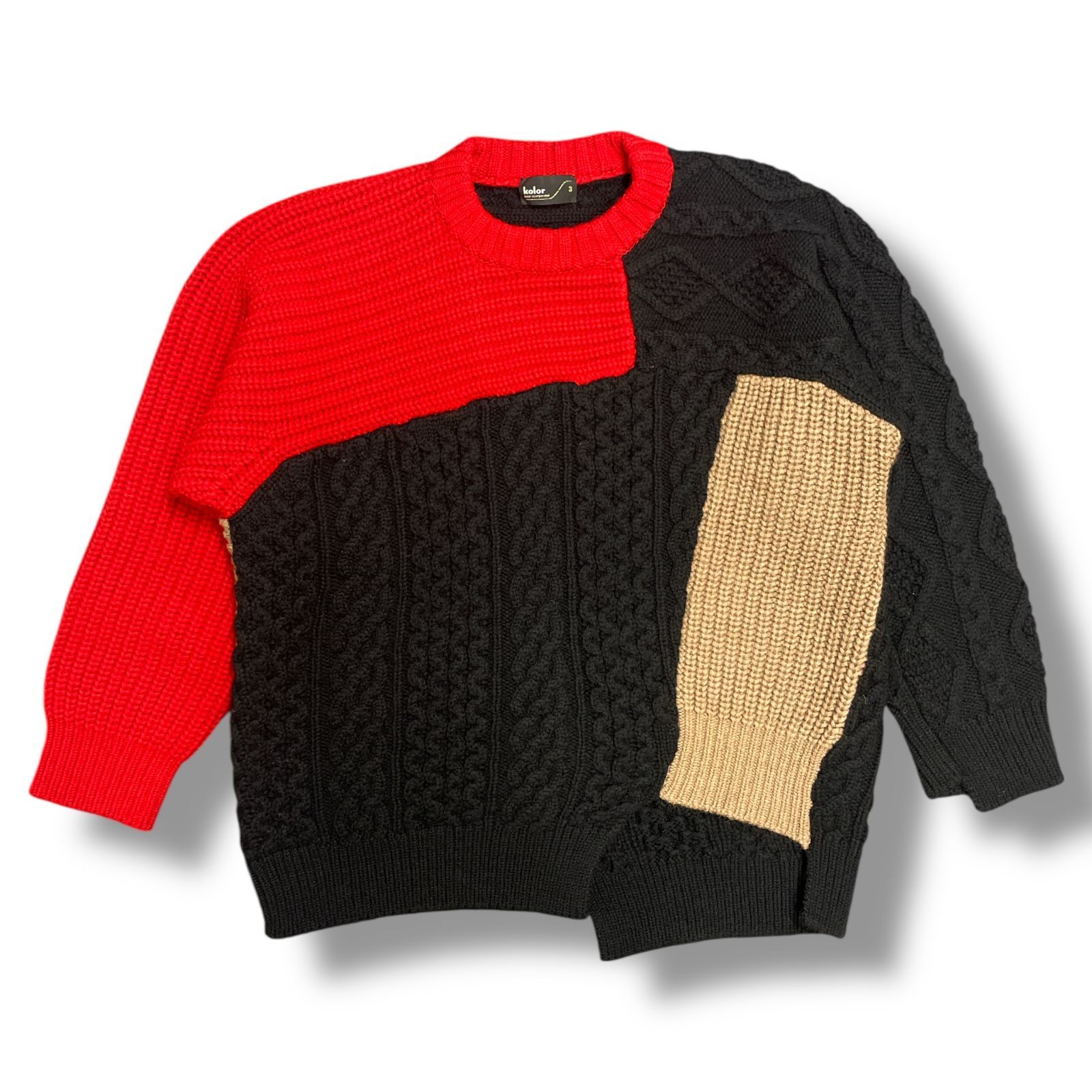 kolor 2021 AW クレイジーパターンニット サイズ1 kolor 2021AW クレイジーパターンニット サイズ1