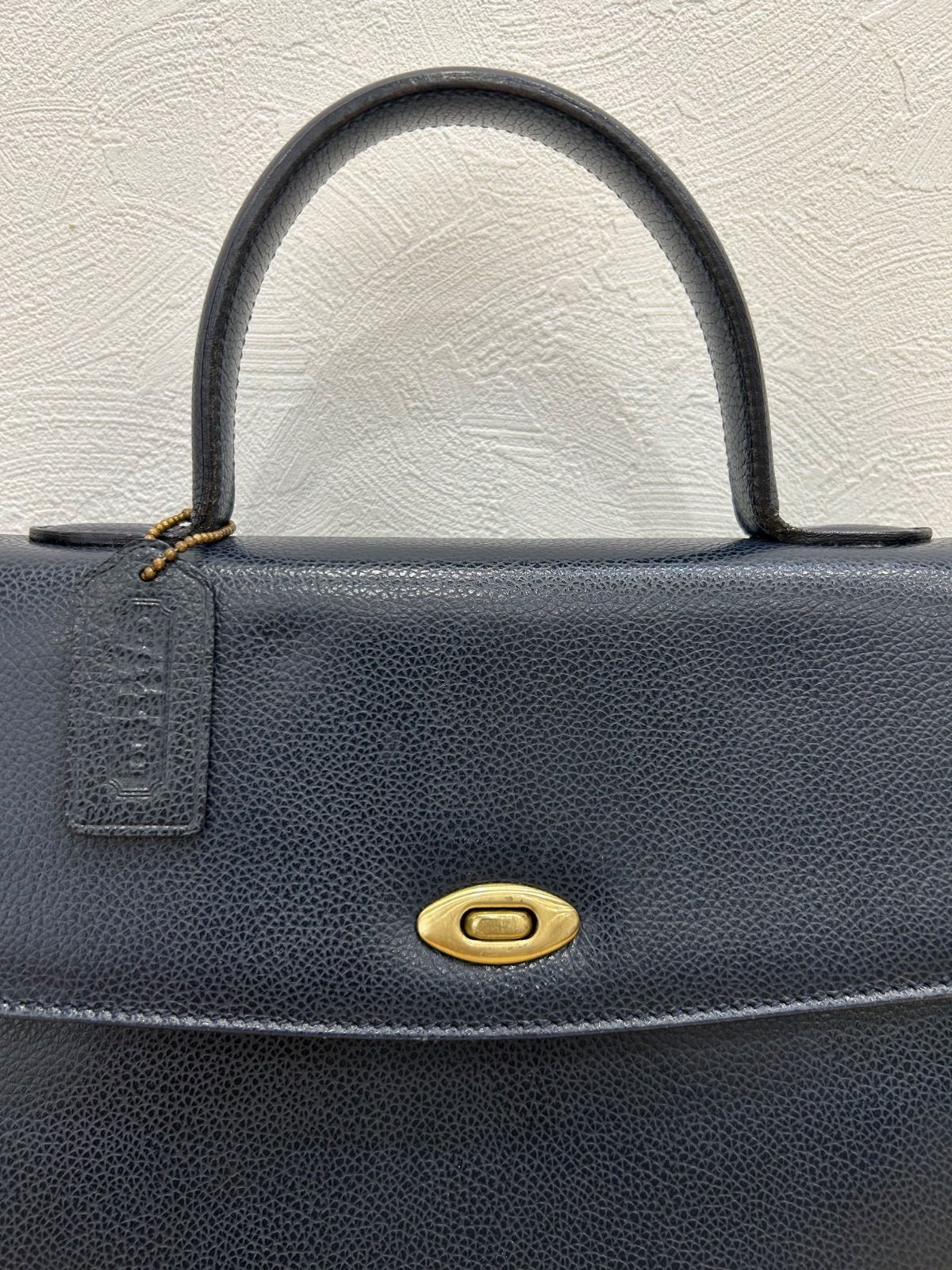 美品】OLD COACH オールドコーチ 2WAYショルダーバッグ ネイビー