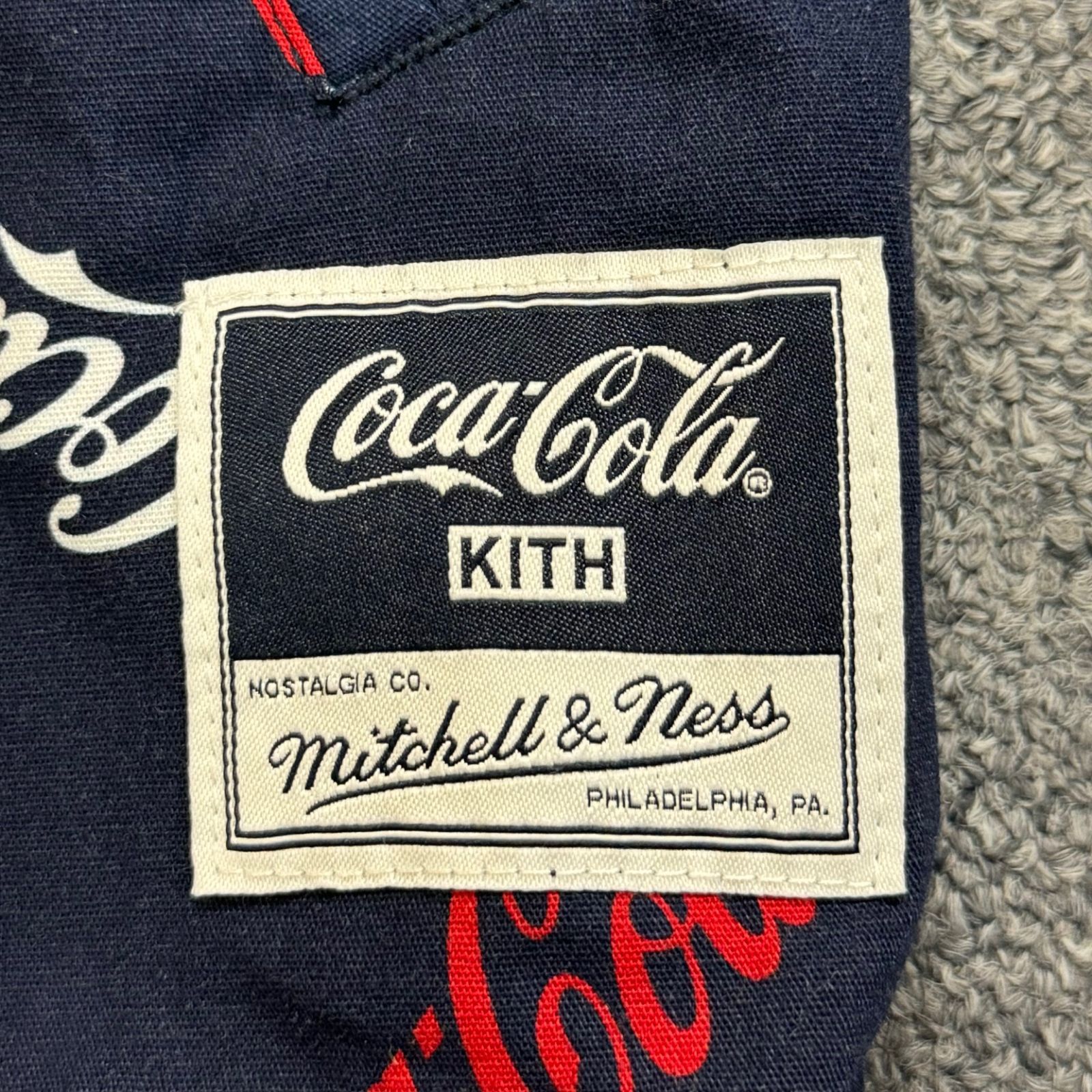 KITH  Coca-Cola Mitchell & Ness Coke Coaches Jacket コットン コーチジャケット コカコーラ キス ミッチェルアンドネス S 63544A1