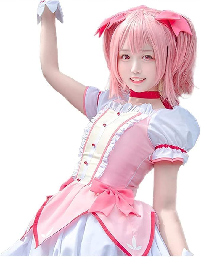 人気ブランドの新作 漫路】まどか☆マギカ 鹿目 お祭り ハロウィン 学園祭 廻天 コスプレ衣装