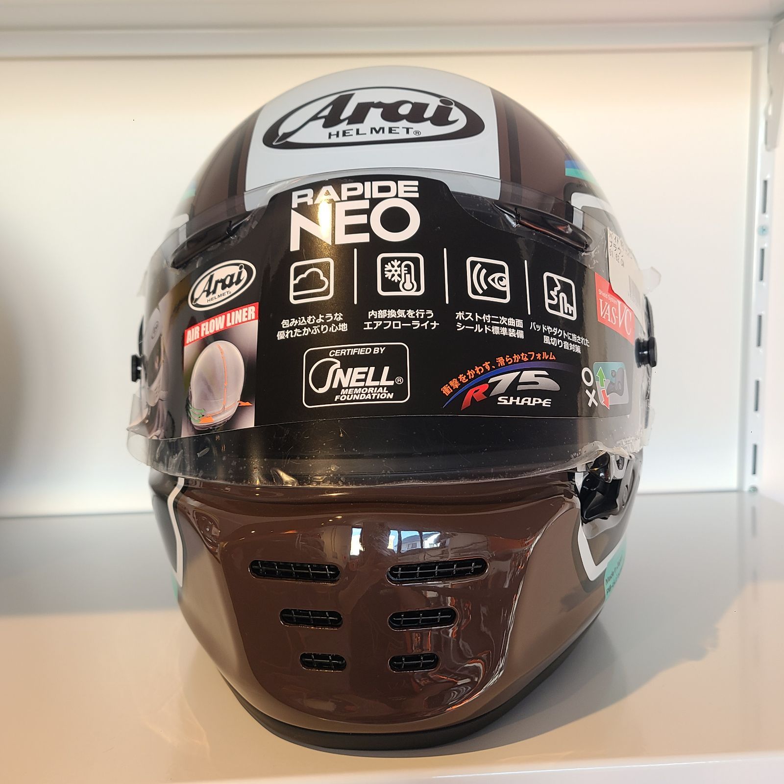 アライ Arai バイクヘルメット フルフェイス RAPIDE NEO NUMBER ラパイド ネオ ナンバー ブラウン サイズ : 61-62cm  - メルカリ