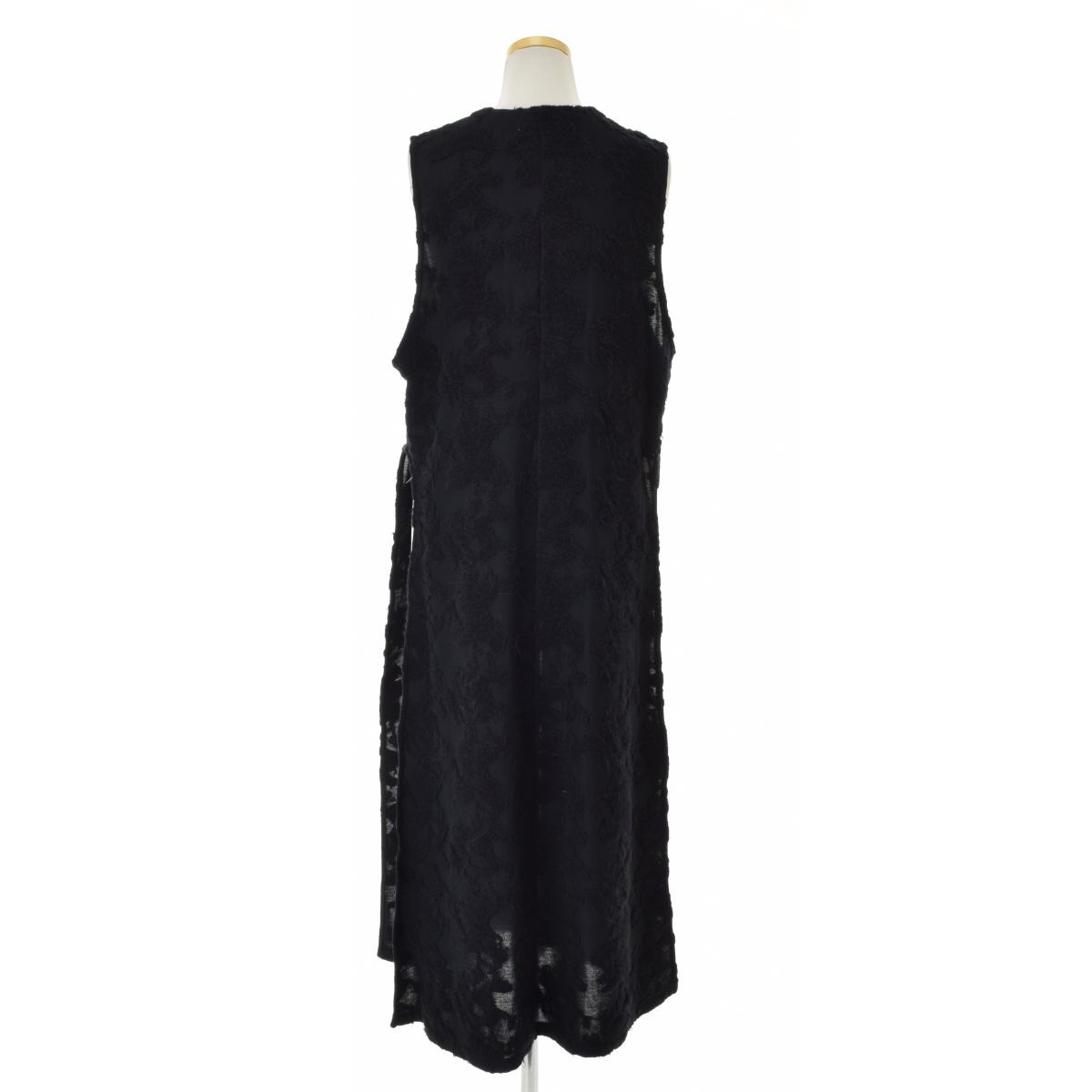 ラウタシー Lautashi ノースリーブロングワンピース 黒 ラウタシー Lautashi ノースリーブロングワンピース 黒