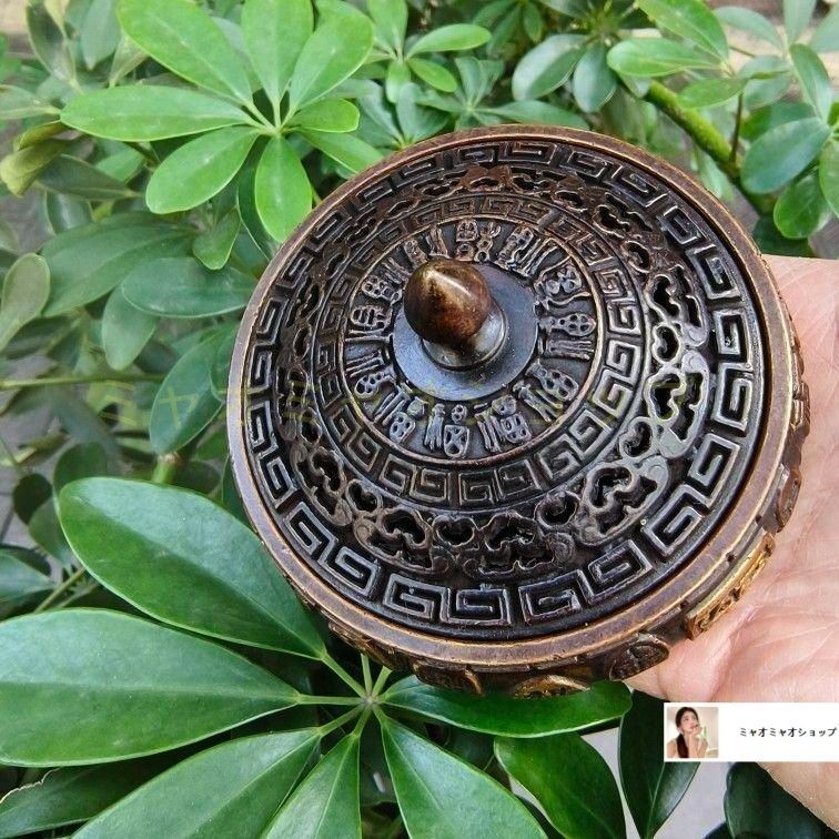 銅器 香炉 百福香炉 奉納香炉 茶道具 香道具 装飾品 工芸品 置物