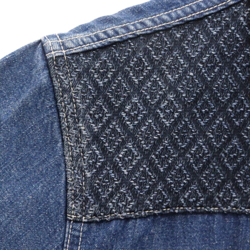 FDMTL (ファンダメンタル) パッチワーク デニムシャツジャケット