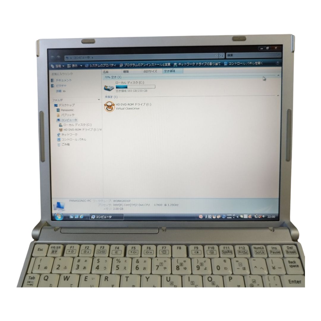 初期化済　ノートパソコン Panasonic CF-W7 Amazon.co.jp: 【中古パソコン】 ノートパソコン Panasonic