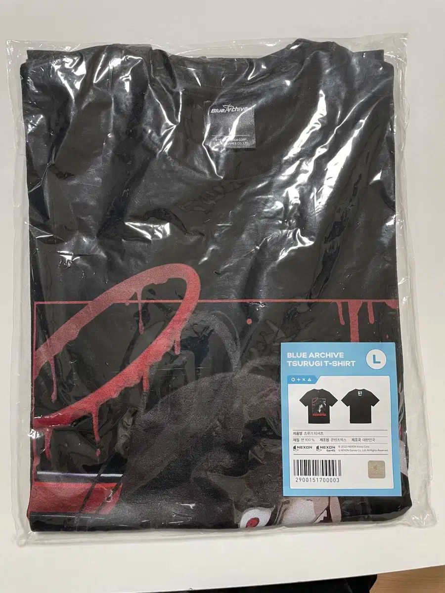 【雷市場（ポンジャン）商品韓国直送】Blue Archive(ブルーアーカイブ・ブルアカ) つるぎ 半袖 Tシャツ L サイズ SIZE 販売