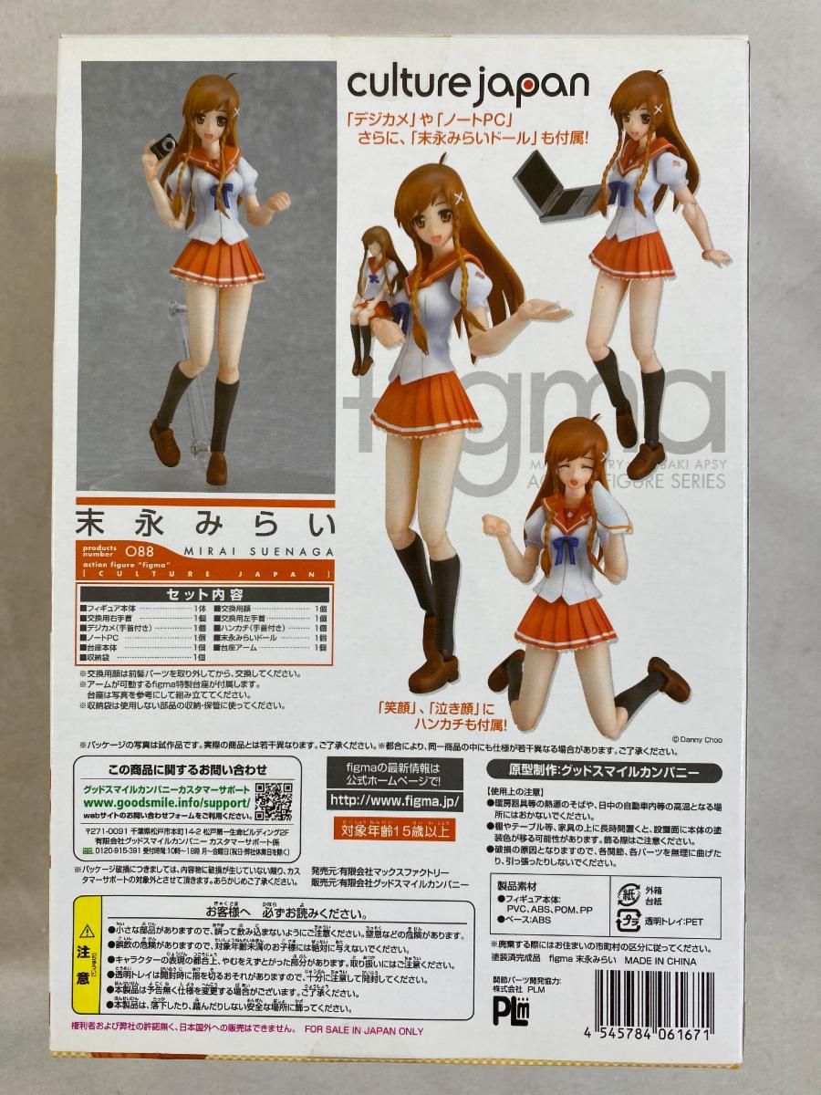 未開封】figma 088 末永みらい フィギュア カルチャージャパン