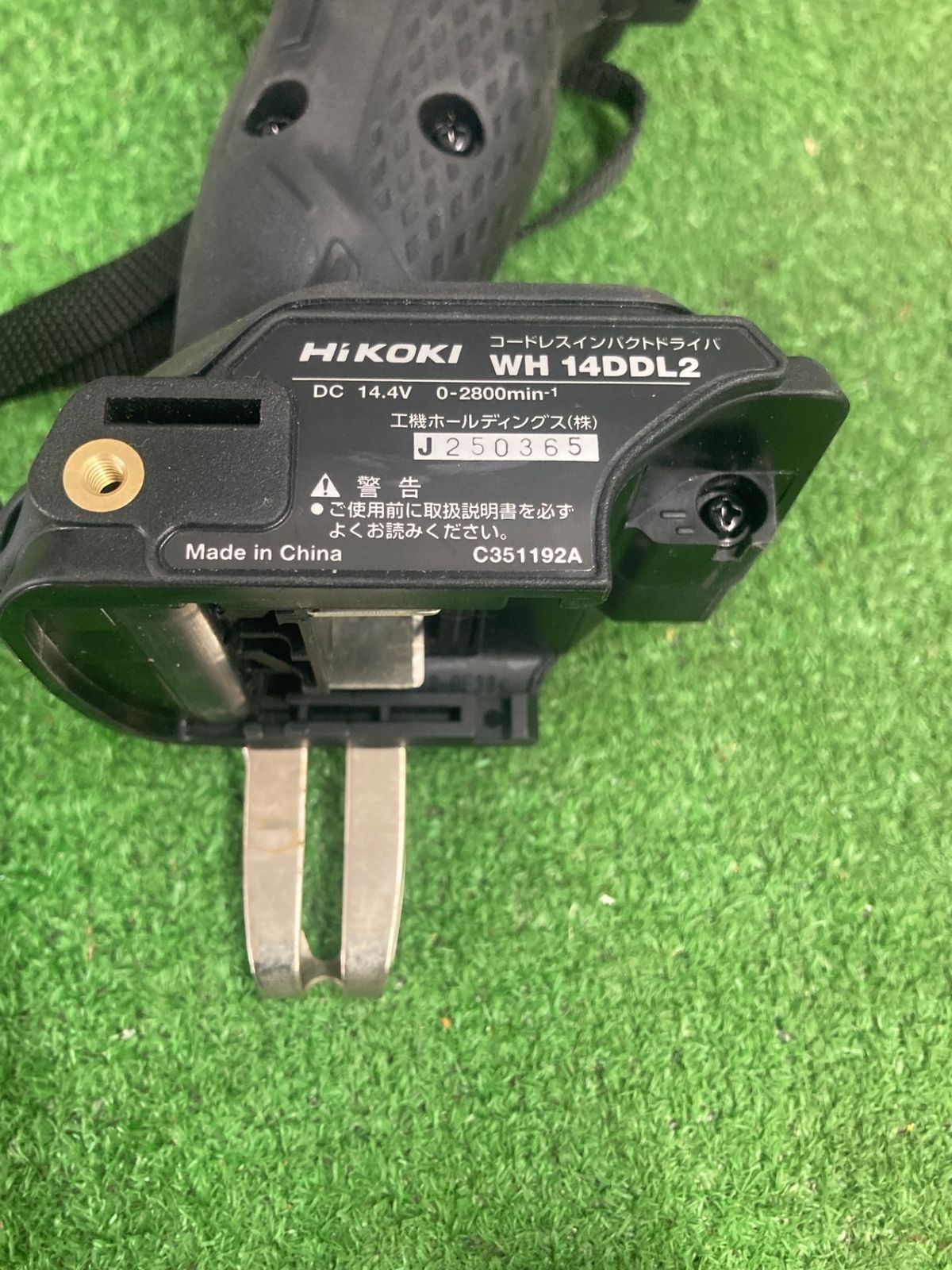 中古品】【0922】HiKOKI(旧日立工機) 14.4vコードレスインパクト