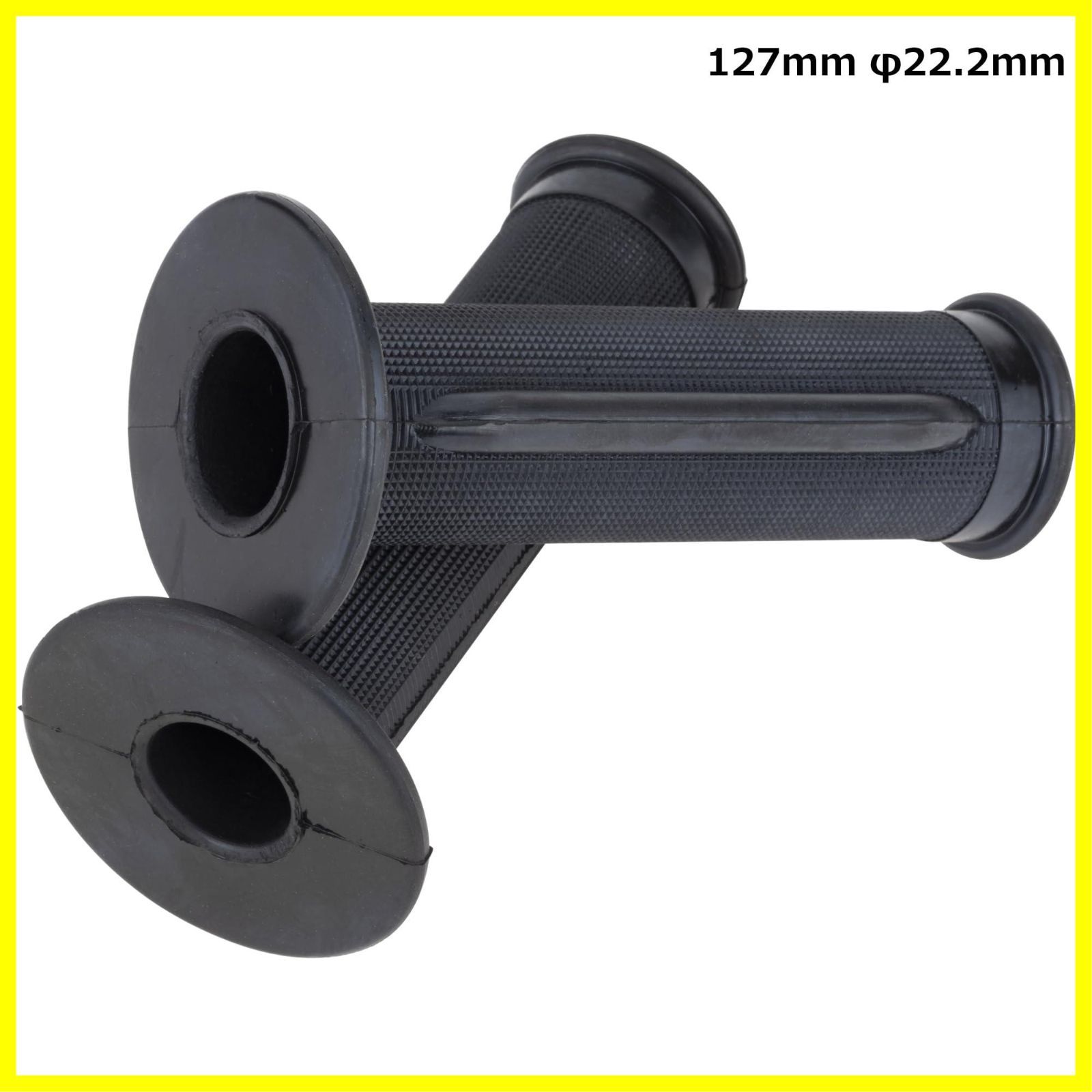 新着商品】汎用 非貫通タイプ φ22.2mm 127mm ブラック ラバー製