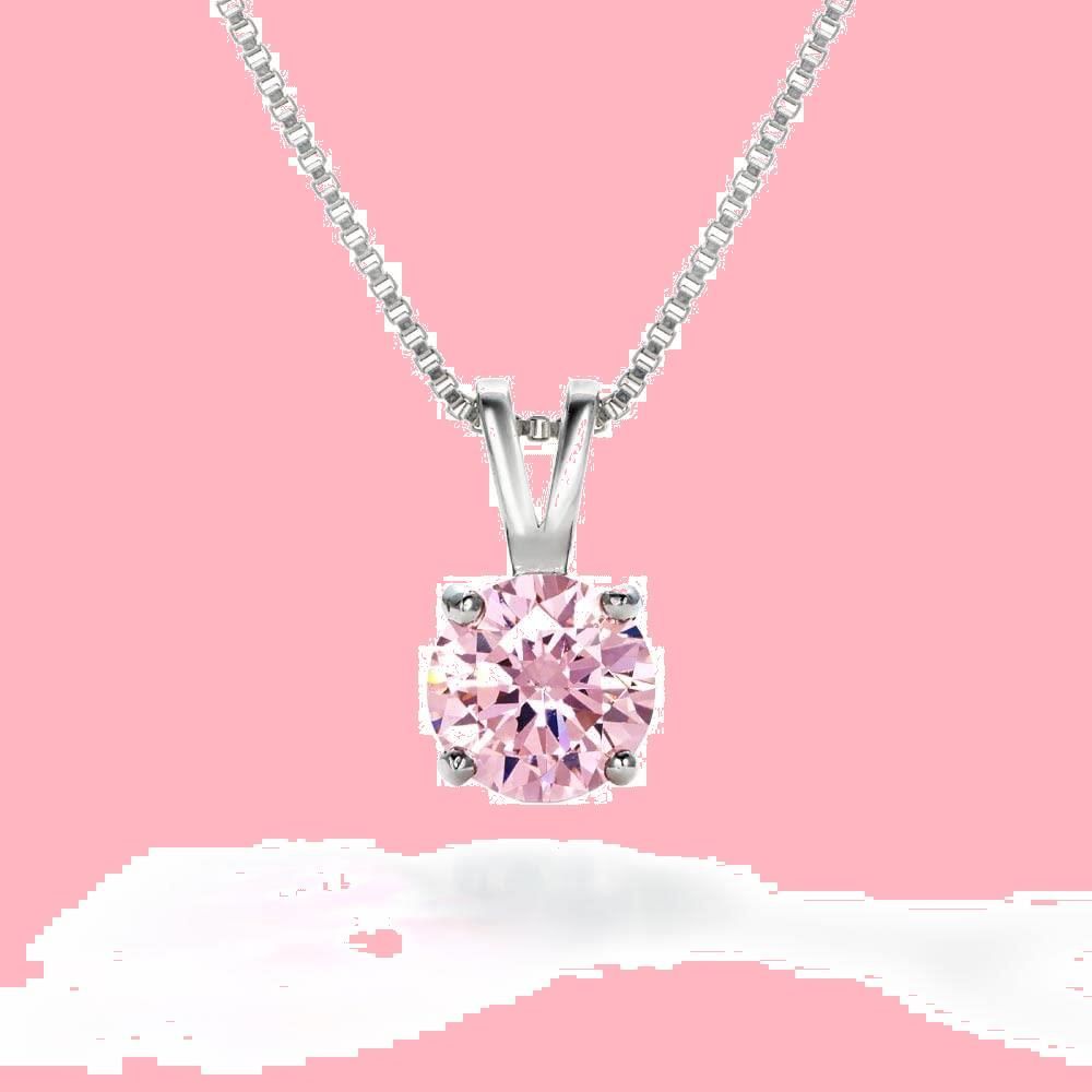 1.25ct プラチナ レディース K18 ゴールド ネックレス 加工 一粒ネックレス ニューヨーク ピンク シルバー925 フロム 金属アレルギー対応 女性 ギフト プレゼント