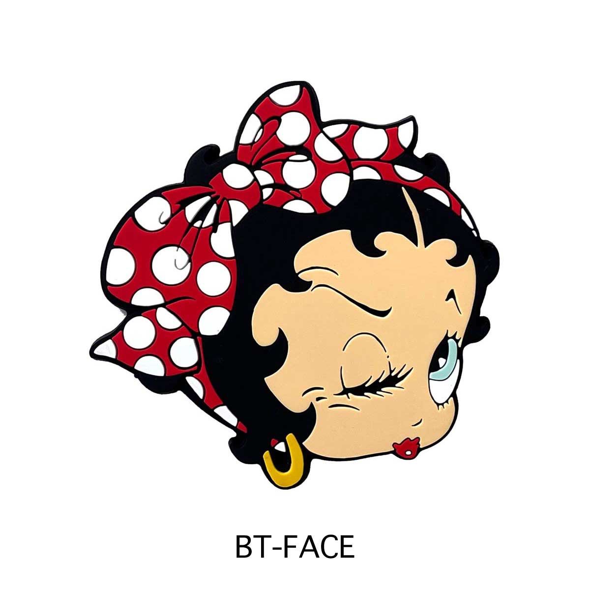 ラバーコースター】2枚セット BETTY BOOP FACE RUBBER COASTER
