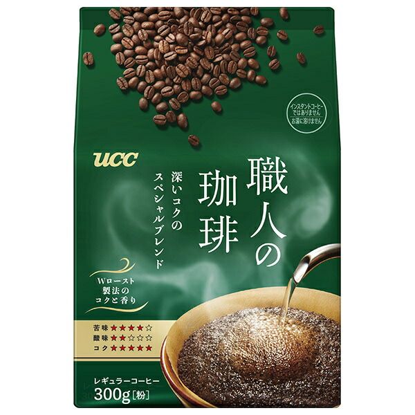 UCC 職人の珈琲 深いコクの ブレンド 300g×12袋入× 2ケース ｜ ucc コーヒー レギュラーコーヒー 珈琲