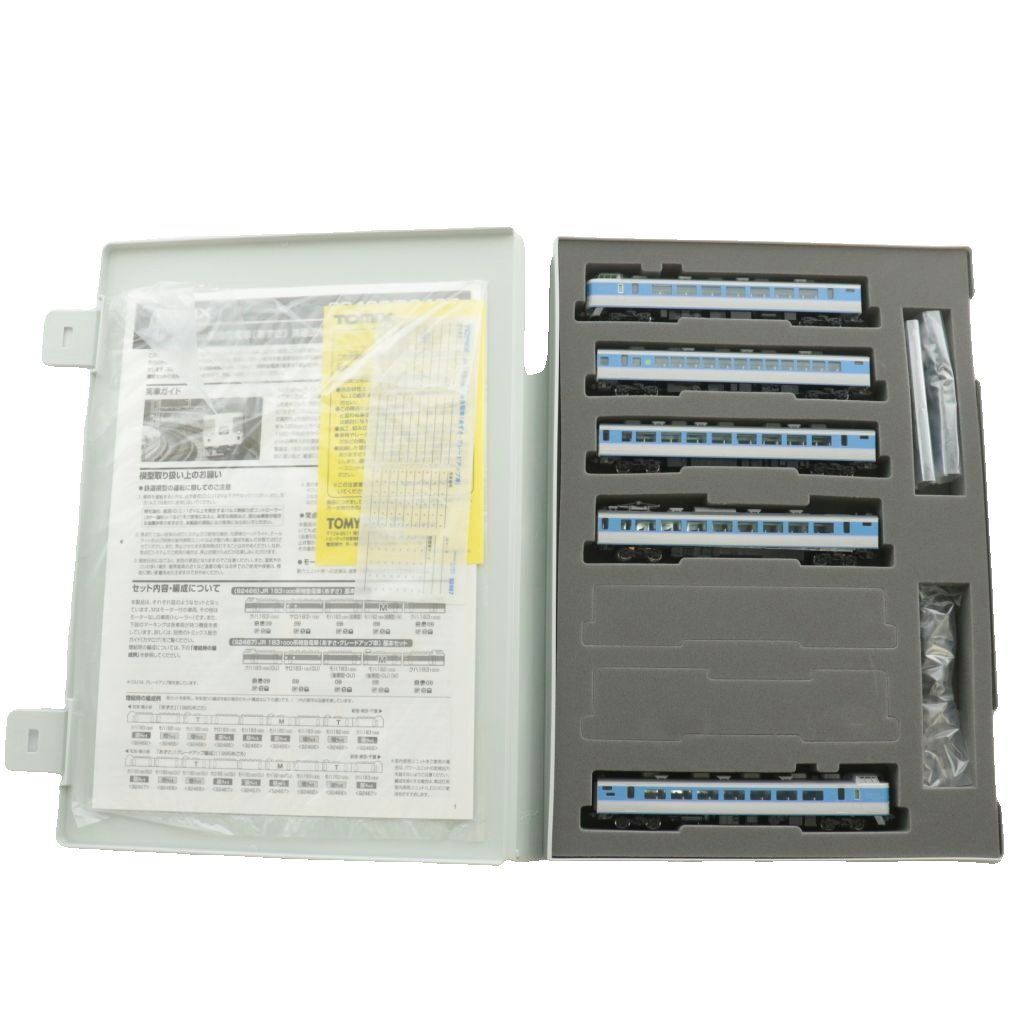 トミックス TOMIX 92467 JR 183-1000系特急電車 あずさ グレードアップ車 基本セット 5両セット 鉄道模型 グレー 青 ブルー |XZ GY18