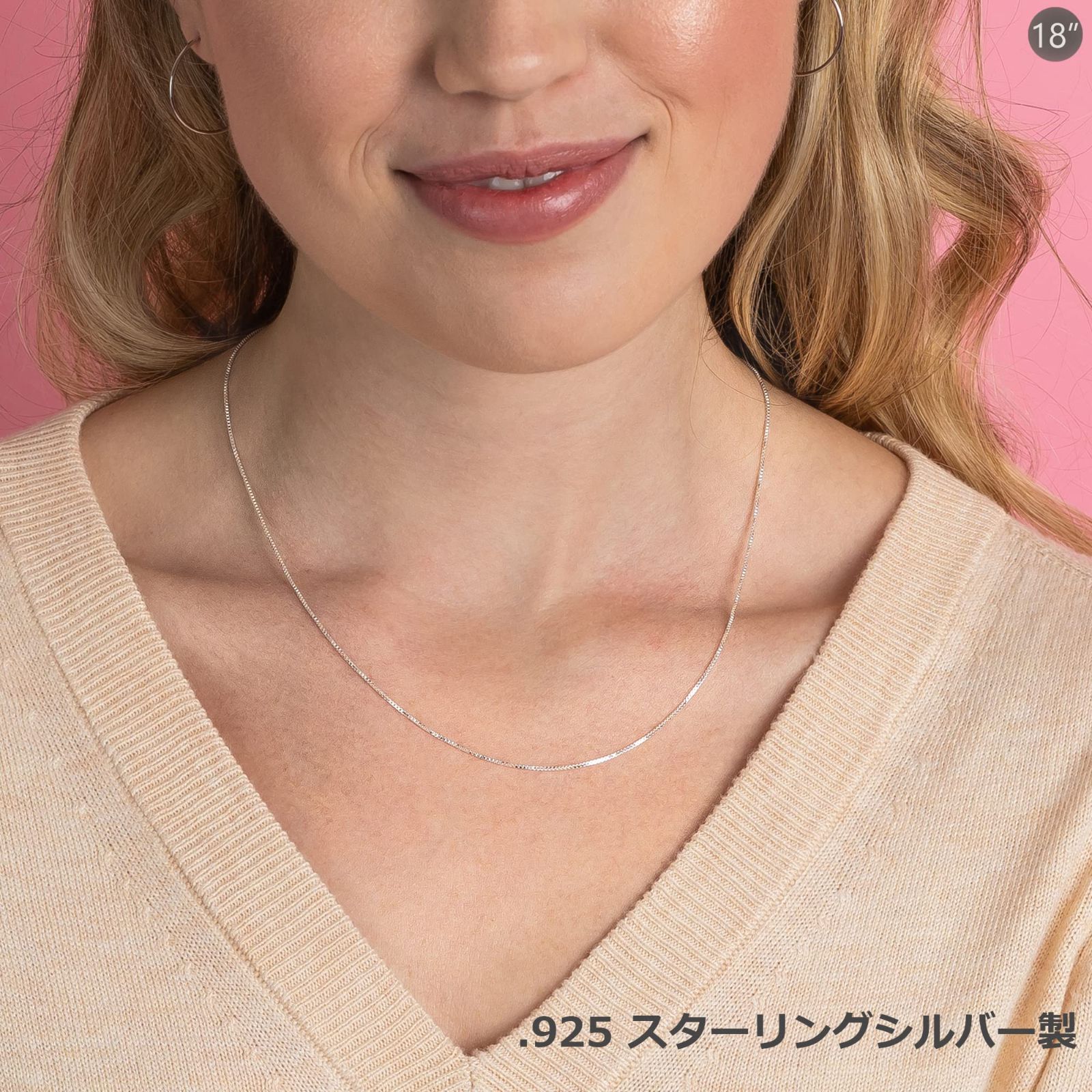 送料無料 】シルバー DisplayLength: 15 インチ [KEZEF