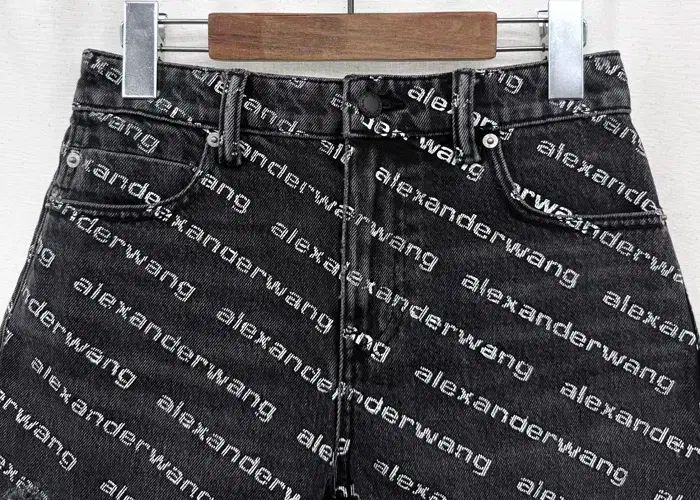 アレキサンダーワン エイジドグレーデニム バイトロゴショーツ パンツ