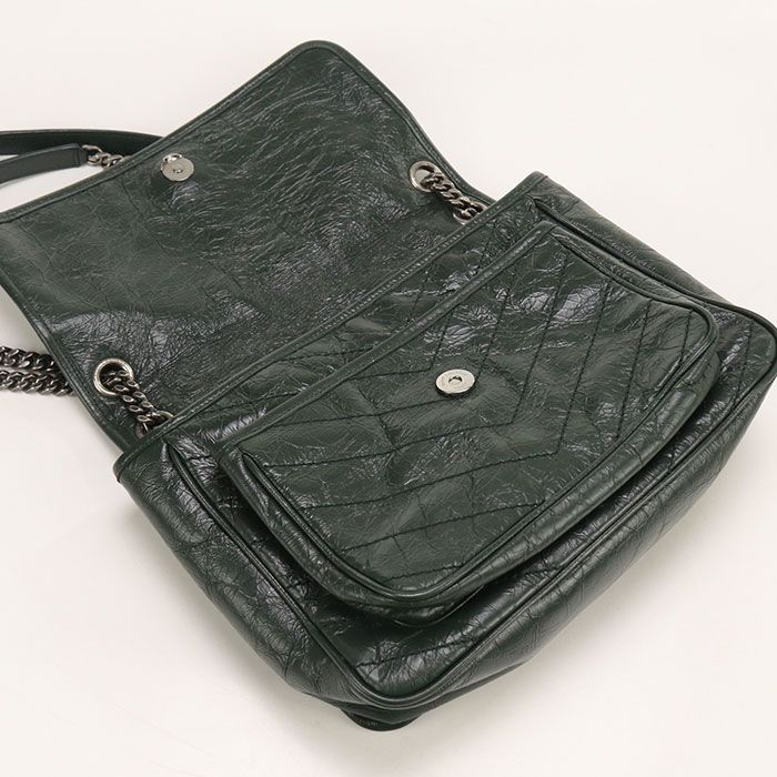 中古品・美品【SAINT LAURENT 】NIKI レザー ショルダーバッグ 2025年最新】ysl バッグnikiの人気アイテム - メルカリ