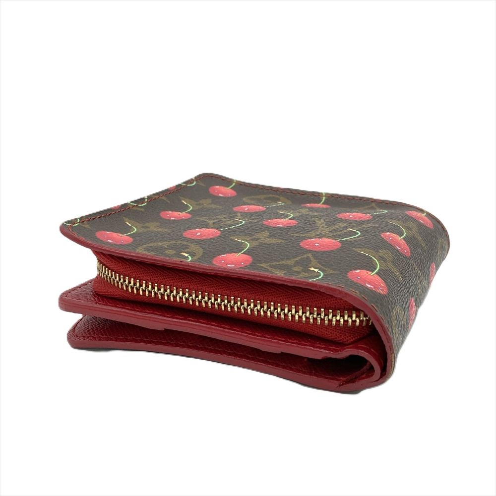 Louis Vuitton モノグラム レザー財布 ルイヴィトン LOUIS VUITTON コンパクトジップ 二つ折り財布