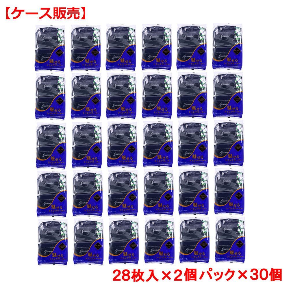 【ケース販売】魅せるトイレクリーナー ジャスミンの香り 28枚入×2個パック×30個　【ODK】