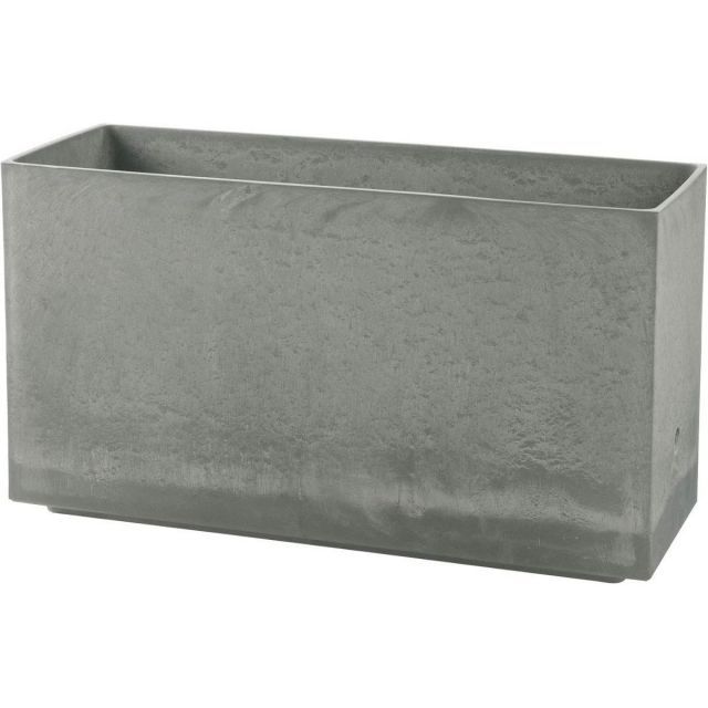 リッチェル ラヴィーレ プランターWS レクタングル 80型 ライトグレー 底面給水機能付 大型プランター