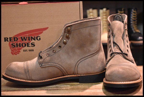 【8D 箱付 未使用 22年】レッドウィング 8087 アイアンレンジャー ミュールスキナーラフアウト 編み上げ ブーツ redwing HOPESMORE【EG365】