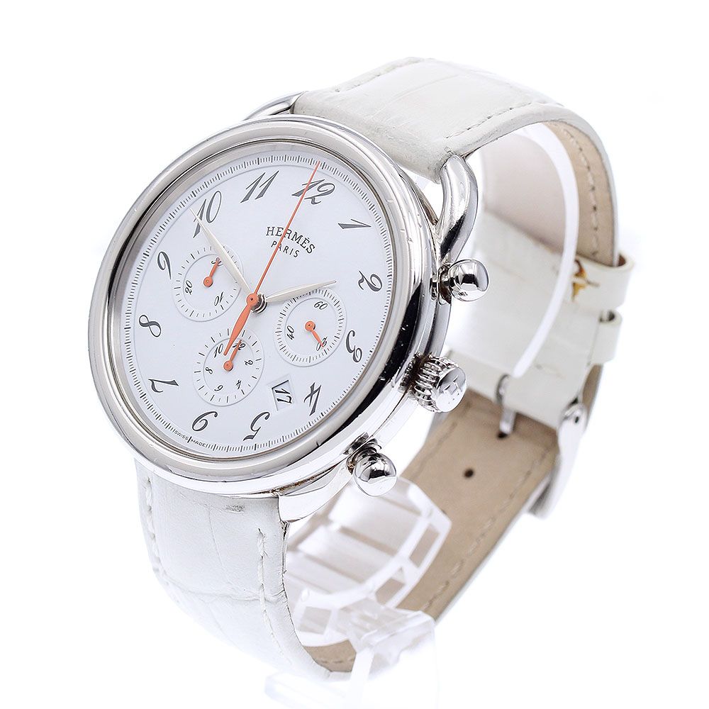 エルメス HERMES AR4.910 アルソー クロノグラフ 自動巻き メンズ_  