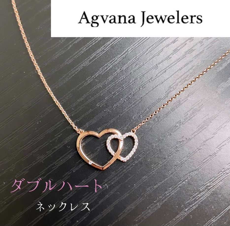 恋愛成就❣️ ✨ダブルハート✨ ネックレス アレルギーフリー ピンクＧ 縁結び✨ - メルカリ