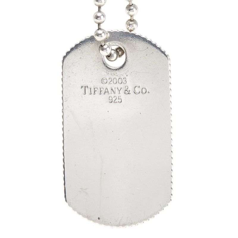 ティファニー ドッグタグ ボールチェーン ペンダントネックレス SV925