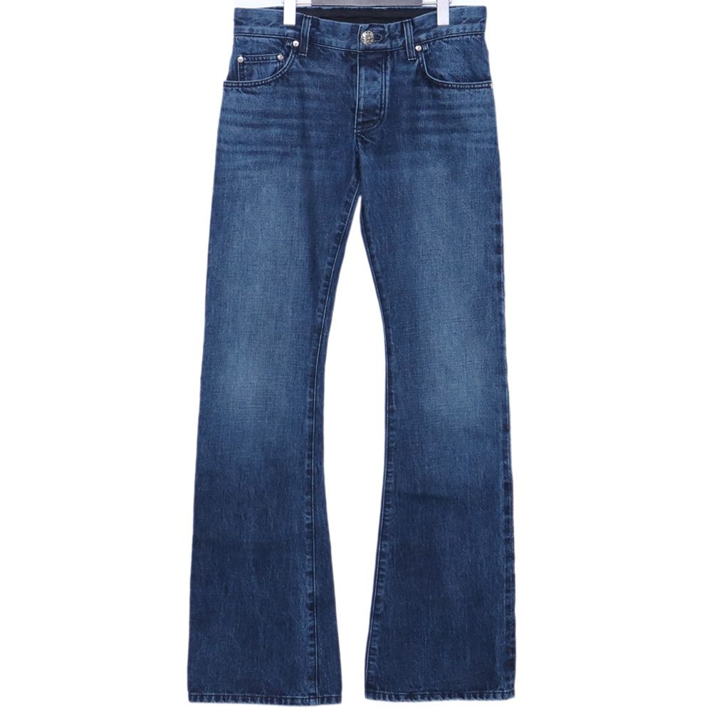 Chrome Hearts RS Bootleg 5 Pkt Dnm Pant Cross Ball Button Boots Cut Denim Pants Unused CHROME HEARTS RS BOOTLEG 5 PKT DNM PANT WASH INDIGO  main image 3