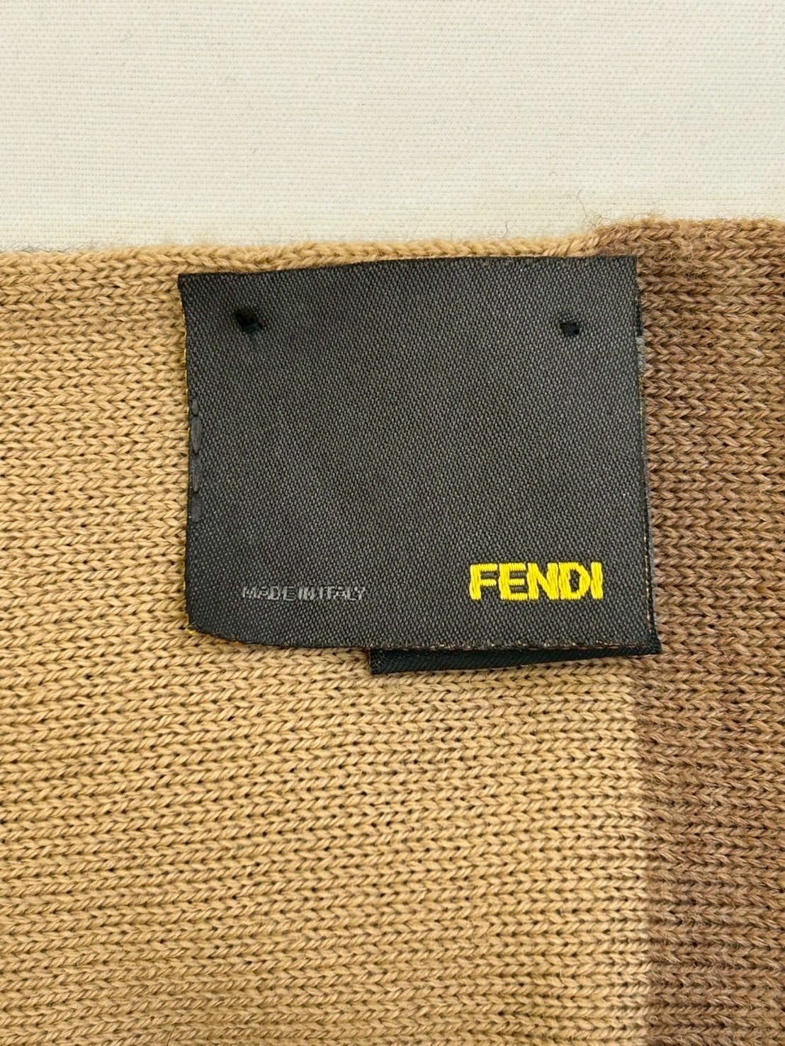 FENDI ロゴマフラー ブラック FENDI ブラック ロゴマフラー