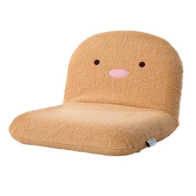 在庫セール セルタン コンパクト座椅子 すみっコぐらし とんかつ リクライニング 省スペース 日本製 A1466a-d-763LBR|740PIK 0